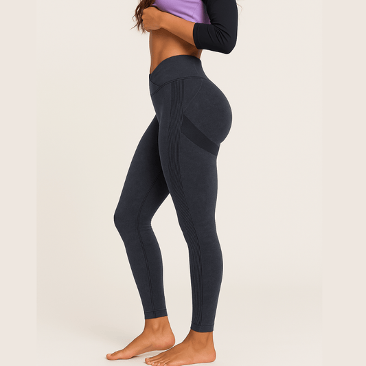 Chiclo Mid Rise V-Sculpt Scrunch Leggings