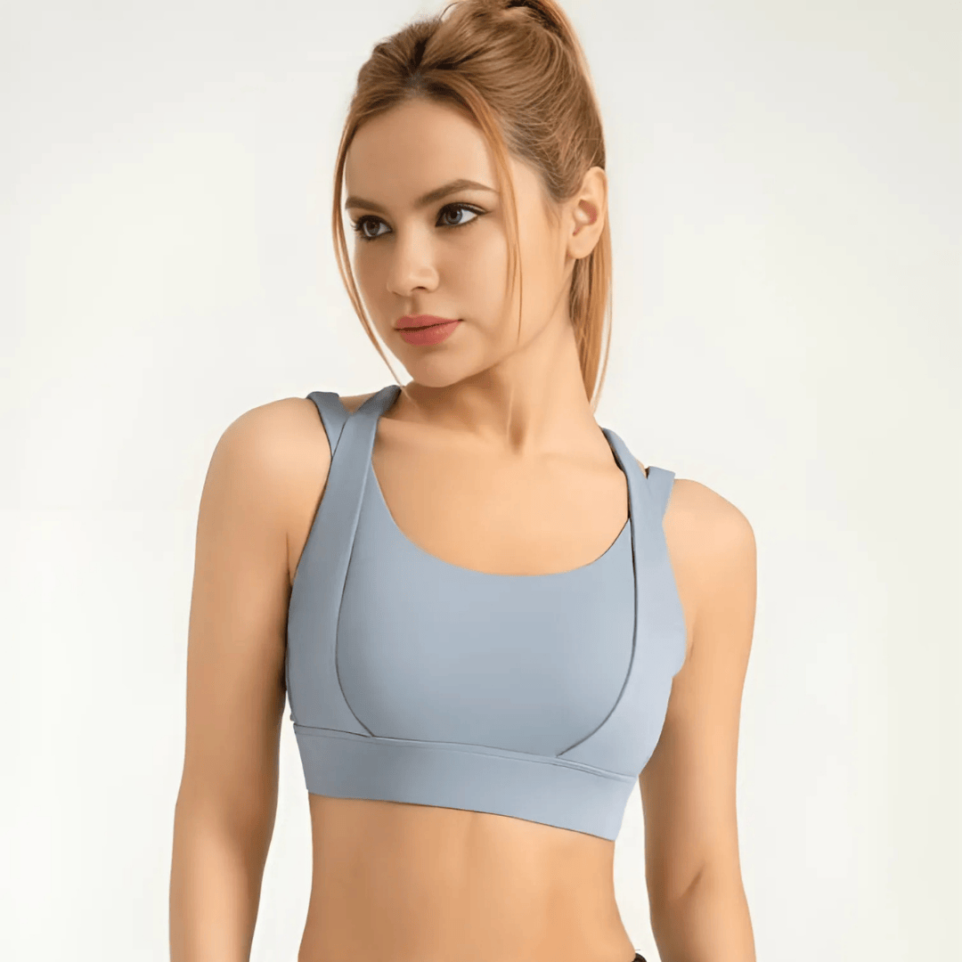 Chiclo Criss - Cross Back Padded Sports Bra - Chiclo