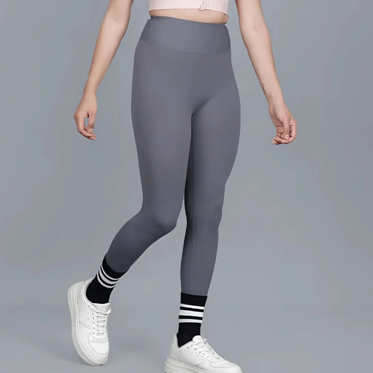 Chiclo High Waisted Seamless Anti - Wrinkle Tights - Chiclo