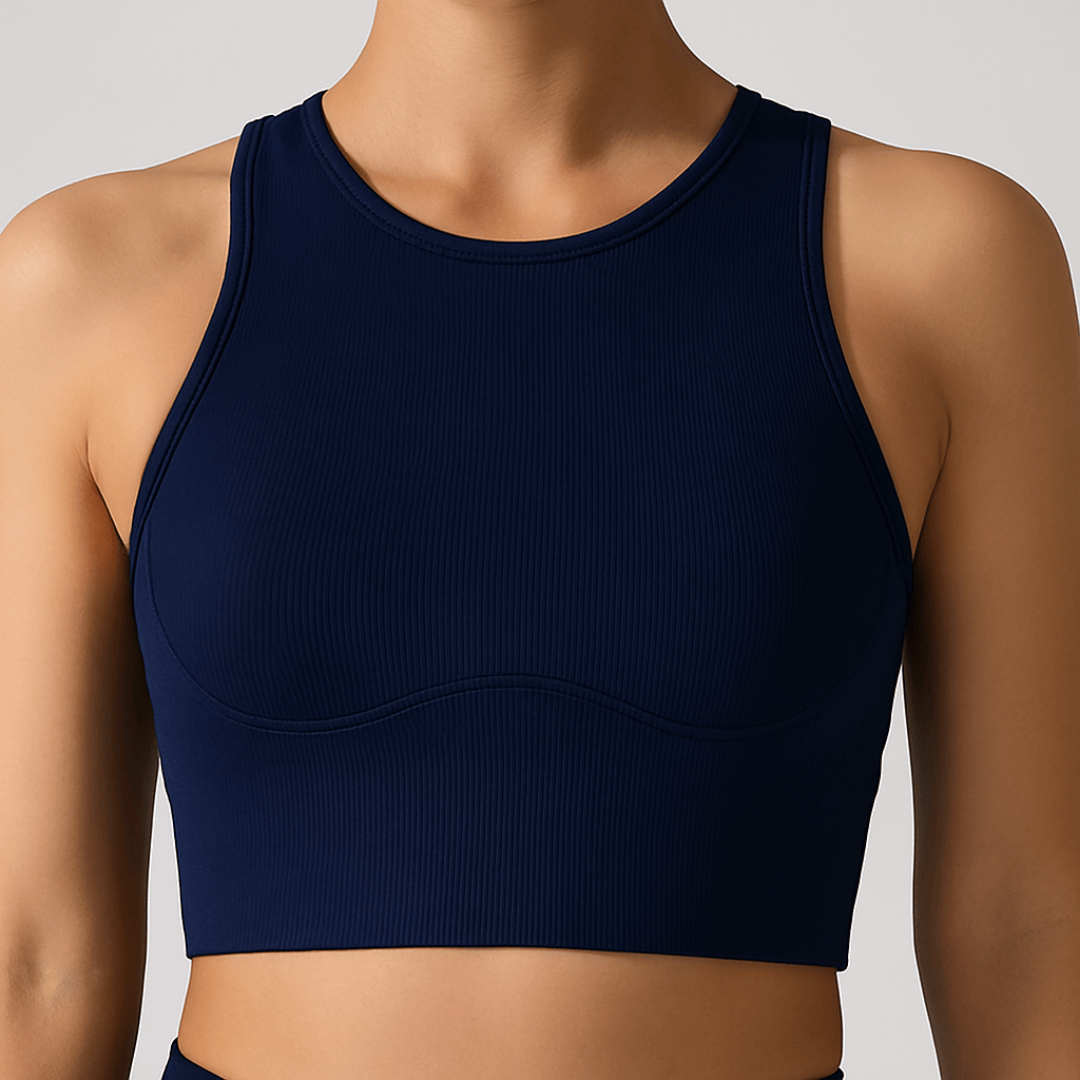 Chiclo Ribbed AirMove Active Bra Top - Chiclo