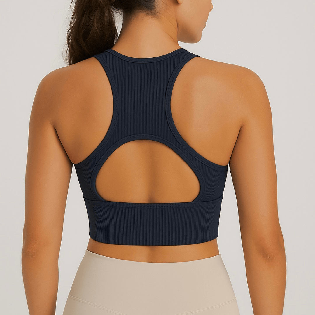 Chiclo Ribbed AirMove Active Bra Top - Chiclo