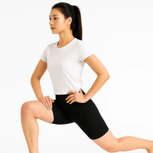 Chiclo Ribbed High - Waist Black Shorts - Chiclo