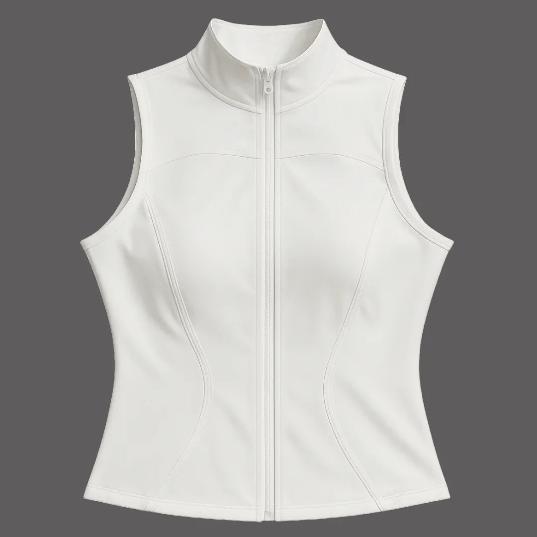 Chiclo SleekFit Sleeveless Zip Top - Chiclo