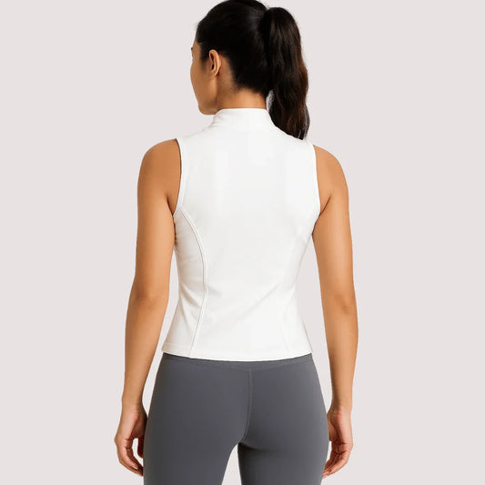 Chiclo SleekFit Sleeveless Zip Top - Chiclo