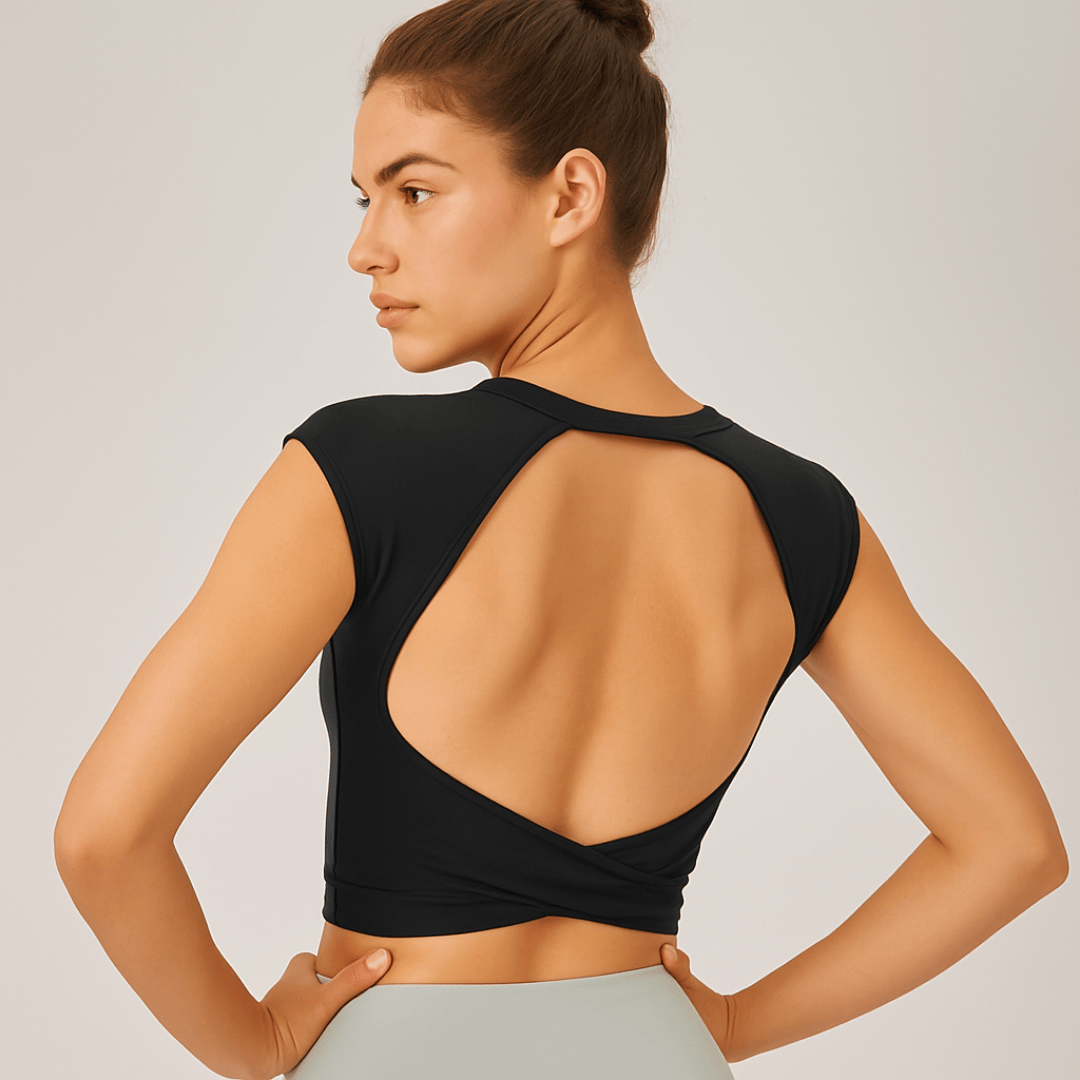 Chiclo TwistBack Sculpt Top – Backless Elegance with Built - in Support - Chiclo