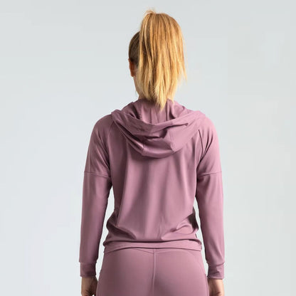 Chiclo Mauve Motion Zip Hoodie & Legging Set