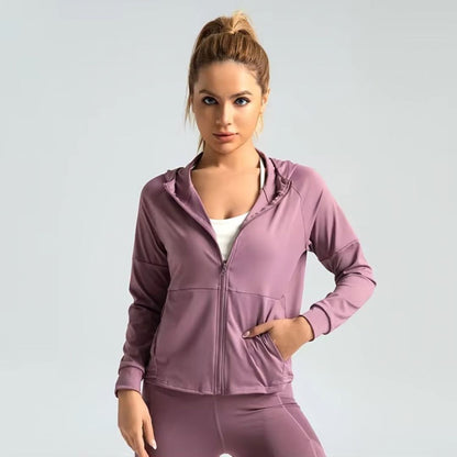 Chiclo Mauve Motion Zip Hoodie & Legging Set