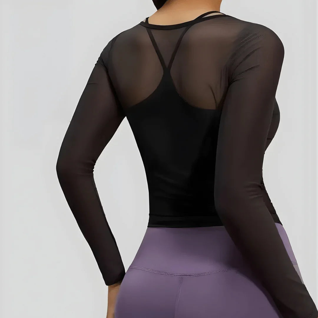 Chiclo 2 - Piece Sheer Cover Wrap Top - Chiclo