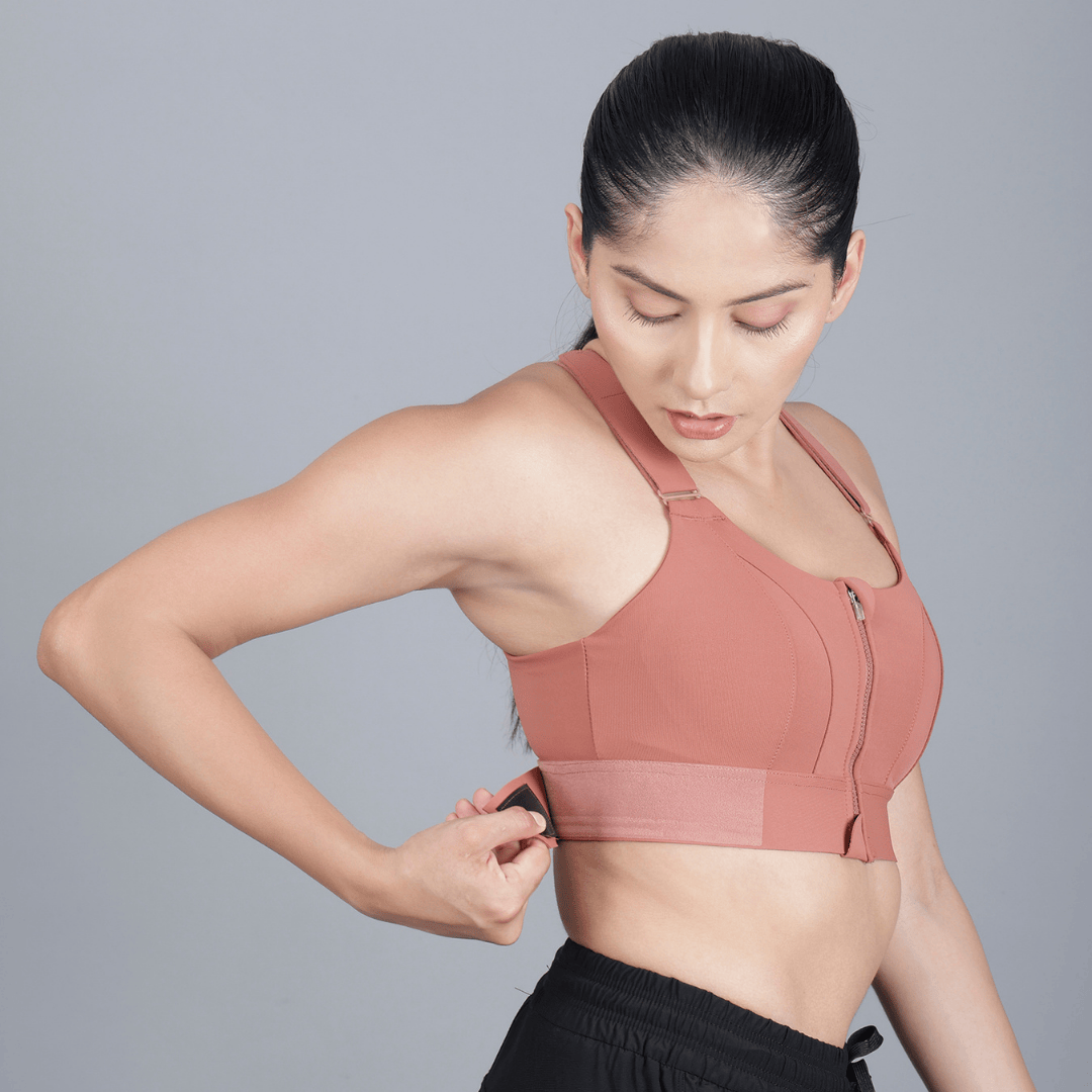 Chiclo Adjustable High Impact Black Sports Bra - Chiclo