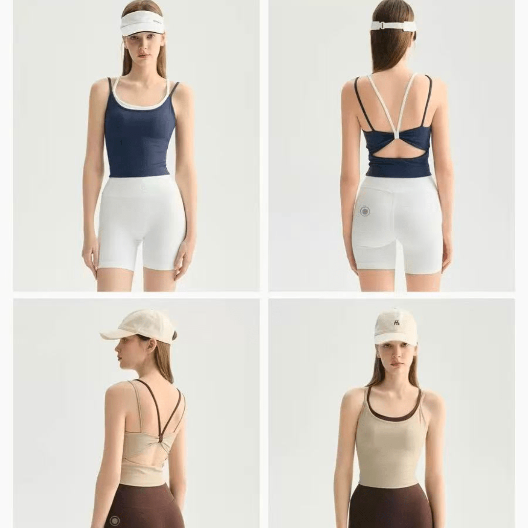 Chiclo All Eyes On The Back Padded Top - Chiclo