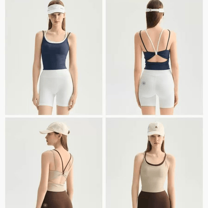 Chiclo All Eyes On The Back Padded Top - Chiclo