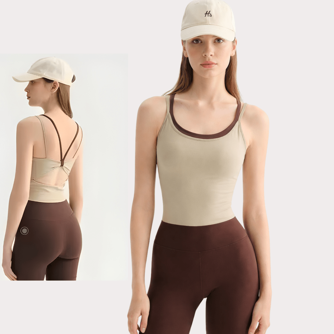 Chiclo All Eyes On The Back Padded Top - Chiclo