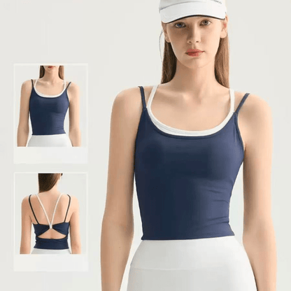Chiclo All Eyes On The Back Padded Top - Chiclo