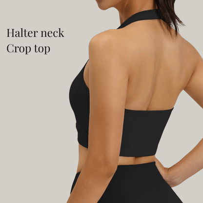 Chiclo Bare Back Halter Padded Top - Chiclo