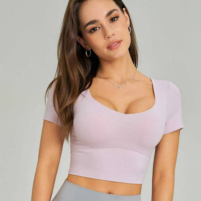 Chiclo Barely-Back Crop Top - Chiclo