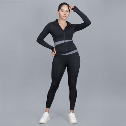 Chiclo Contrast Trim 3 Piece Workout Set - Chiclo