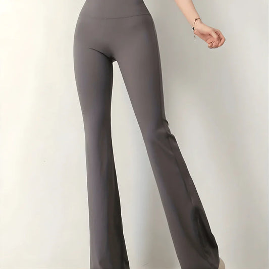 Chiclo Curve Pocketed Flare Pants - Chiclo