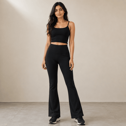 Chiclo Curve Pocketed Flare Pants - Chiclo