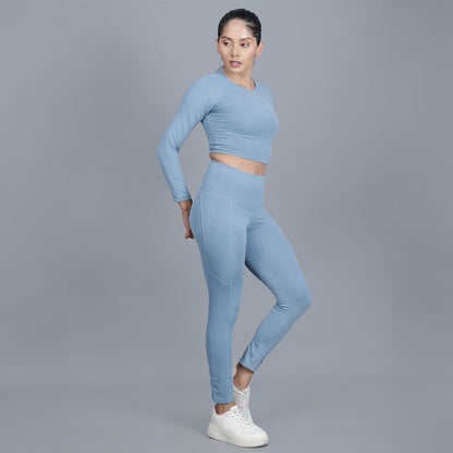 Chiclo Full Sleeves Co-ord Workout Set - Chiclo