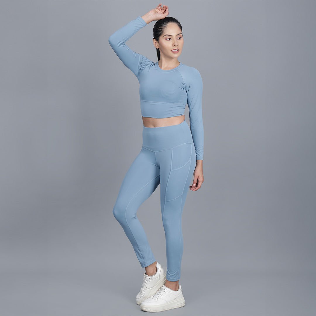 Chiclo Full Sleeves Co-ord Workout Set - Chiclo