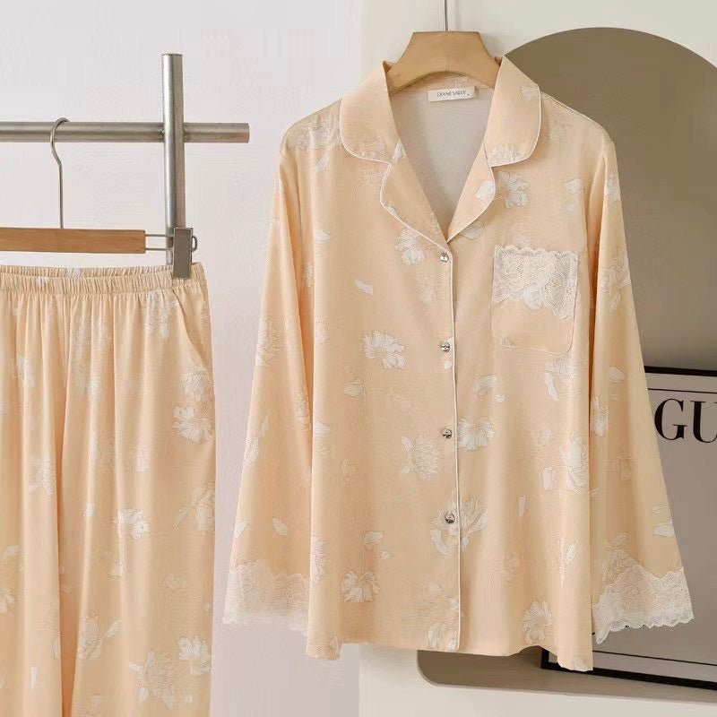 Chiclo Lace & Satin Dream Loungewear Set - Chiclo