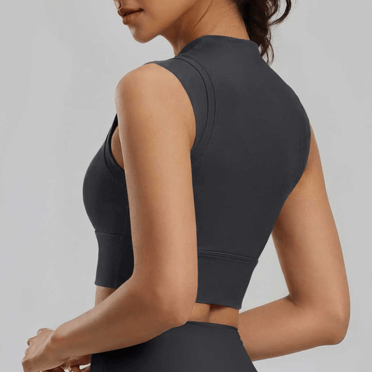 Chiclo Peak Fit Padded Crop Top For Women - Chiclo