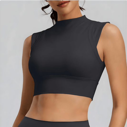 Chiclo Peak Fit Padded Crop Top For Women - Chiclo