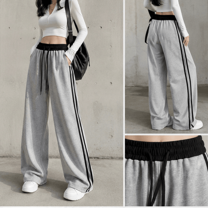 Chiclo Relaxed Fit Stripe Pants - Chiclo