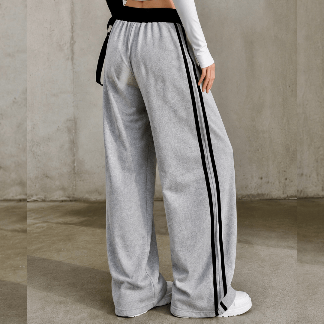 Chiclo Relaxed Fit Stripe Pants - Chiclo