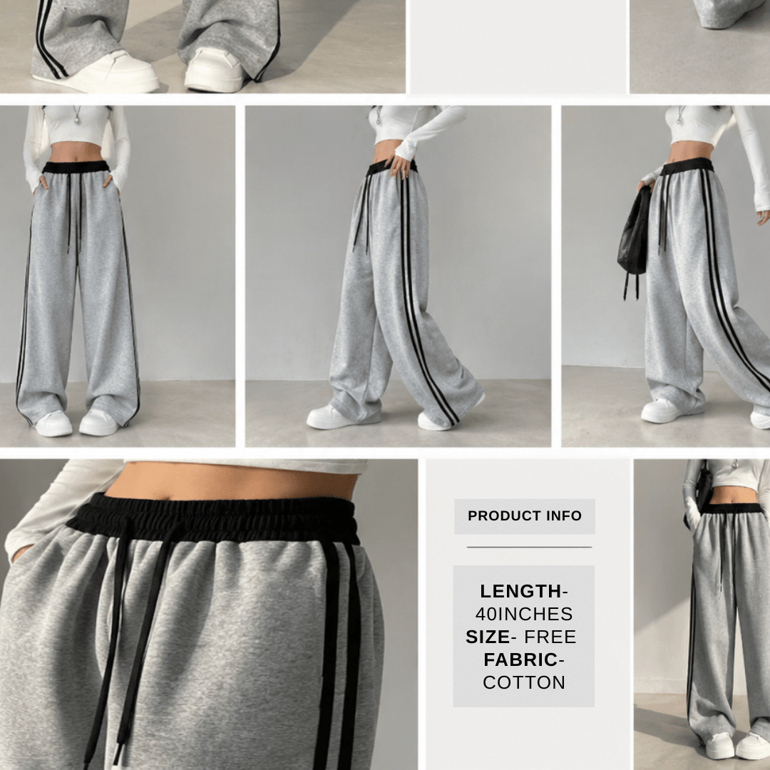 Chiclo Relaxed Fit Stripe Pants - Chiclo