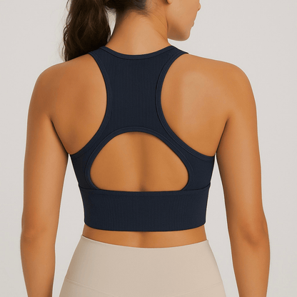 Chiclo Ribbed AirMove Active Bra Top - Chiclo