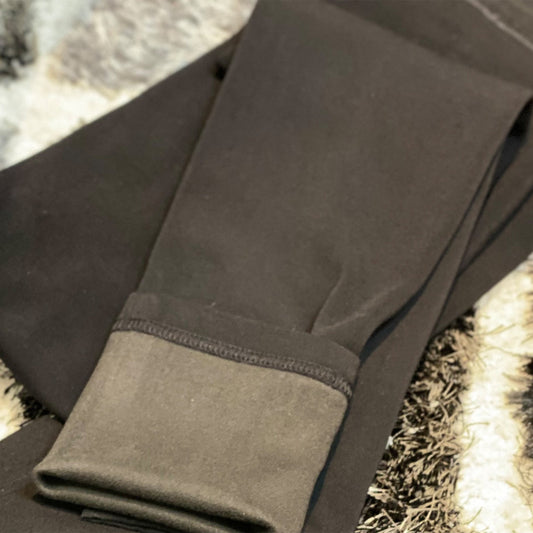 Chiclo Thin Fleece Black Leggings - Chiclo